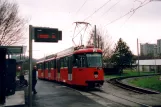 Bern Straßenbahnlinie 3 mit Gelenkwagen 718 am Saali (2006)