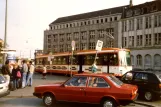Bielefeld Straßenbahnlinie 2 mit Gelenkwagen 532 am Hauptbahnhof (1988)