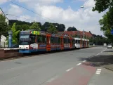 Bielefeld Straßenbahnlinie 2 mit Gelenkwagen 575 am Bethel (2024)