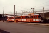Bielefeld Straßenbahnlinie 2 mit Gelenkwagen 813 am Sieker (1981)