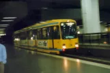 Bochum Straßenbahnlinie 107 mit Gelenkwagen 1151 am Hauptbahnhof (1988)