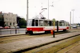 Brandenburg an der Havel Zusätzliche Linie 2 mit Gelenkwagen 173 am Hauptbahnhof (1991)