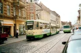 Brandenburg an der Havel Zusätzliche Linie 2 mit Gelenkwagen 184 auf Steinstraße (2001)