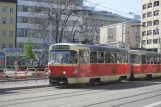 Bratislava Straßenbahnlinie 1 mit Triebwagen 7763 auf Špitálska (2008)