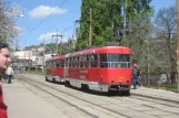 Bratislava Straßenbahnlinie 2 mit Triebwagen 7794 am Pod stanicou (2008)