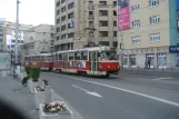 Bratislava Straßenbahnlinie 4 mit Triebwagen 7813 auf Štúrova (2008)