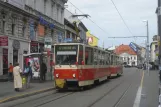 Bratislava Straßenbahnlinie 9 mit Triebwagen 7943 am Poštová (2008)