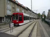 Braunschweig Straßenbahnlinie 3 mit Niederflurgelenkwagen 0756 am Hagenmarkt (2018)