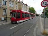 Braunschweig Straßenbahnlinie 4 mit Niederflurgelenkwagen 0752 am Am Magnitor (2022)