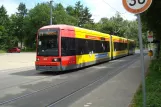 Bremen Straßenbahnlinie 1 mit Niederflurgelenkwagen 3111 am Kurt-Huber Straße (2013)