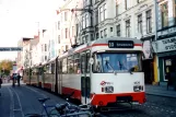 Bremen Straßenbahnlinie 10 mit Gelenkwagen 3529 am Brunnenstraße (2003)
