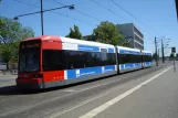 Bremen Straßenbahnlinie 6 mit Niederflurgelenkwagen 3121 am Flughafen-Süd Neuenlander Feld (2011)