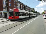 Bremen Straßenbahnlinie 8 mit Niederflurgelenkwagen 3143 am Am Neuen Markt (2019)