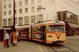 Bremen Zusätzliche Linie 5 mit Gelenkwagen 439 auf Bahnhofsplatz (1982)