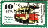 Briefmarke: Dresden Triebwagen 761 (1970)