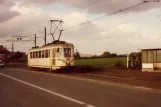 Brüssel Straßenbahnlinie 41 mit Triebwagen auf Rue de Trazegnies (1981)