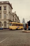 Brüssel Straßenbahnlinie 92 mit Triebwagen 7079 auf Koningsplein / Place Royale (1981)