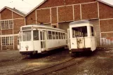 Brüssel Triebwagen 9274 vor dem Depot Jumet (1981)