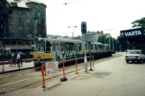 Budapest Straßenbahnlinie 4 mit Gelenkwagen 1463 am Széll Kálmán tér (Moszkava Tér) (1994)