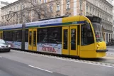 Budapest Straßenbahnlinie 4 mit Niederflurgelenkwagen 2039 auf Szent István körút (2013)