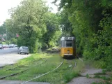 Budapest Straßenbahnlinie 52 mit Gelenkwagen 1476 auf Határ út (2008)