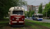 Charkiw Ausflugslinie A mit Museumswagen 055 auf Heriov Stalinhradu Avenue (2011)