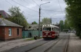 Charkiw Touristenbahn A mit Museumswagen 055 auf Byrona Avenue (2011)