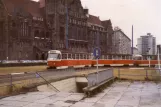 Chemnitz Straßenbahnlinie 2 mit Triebwagen 503 am Zentralhaltestelle (1990)