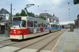 Chemnitz Straßenbahnlinie 4 mit Triebwagen 519 am Hauptbahnhof (2008)