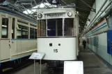 Chemnitz Triebwagen 15 im Straßenbahnmuseum Chemnitz (2015)