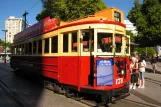 Christchurch Tramway line mit Triebwagen 178, Seitenansicht Christchurch Tramway (2011)