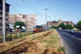 Danzig Straßenbahnlinie 13 auf Podwale Przedmiejskie (1992)