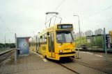 Den Haag Zusätzliche Linie 8 mit Gelenkwagen 3137 am Scheveningen Noord (2002)