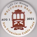 Dienstmarke: San Francisco im Cable Car Museum (2021)