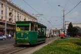 Dnipro Ausflugslinie Retro mit Museumswagen 001 auf Petrovskogo Square (2011)