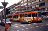 Dortmund Straßenbahnlinie 406 mit Gelenkwagen 133 auf Brüderweg (1988)