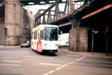 Dortmund Straßenbahnlinie U44 mit Gelenkwagen 134nah Enscheder Str. (1996)