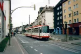 Dortmund Straßenbahnlinie U44 mit Gelenkwagen 150 auf Rheinische Straße (2007)