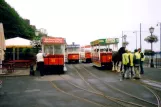 Douglas, Isle of Man Horse Drawn Trams mit Offen Pferdebahnwagen 35 am Derby Castle (2006)