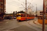 Duisburg Straßenbahnlinie 904 auf Mülheimer Straße (1982)