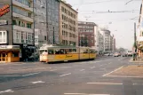 Düsseldorf Straßenbahnlinie 715 in der Kreuzung Graf-Adolf-Straße/Berliner Allee (1996)