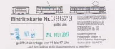 Eintrittskarte für Hannoversches Straßenbahn-Museum (HSM) (2022)