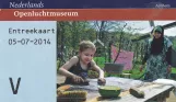 Eintrittskarte für Nederlands Openluchtmuseum, die Vorderseite (2014)