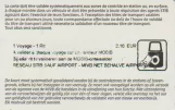 Einzelfahrschein für Gesellschaft für zwischengemeindlichen Verkehr zu Brüssel (MIVB/STIB), die Rückseite (2017)