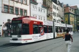 Erfurt Straßenbahnlinie 5 mit Niederflurgelenkwagen 606 auf Angen (2003)