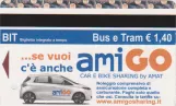 Erwachsenkarte für Azienda Municipalizzata Auto Trasporti Palermo (AMAT Palermo), die Vorderseite (2022)