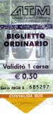 Erwachsenkarte für Azienda Trasporti Messina (ATM), die Vorderseite (2009)