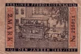 Erwachsenkarte für Berliner Verkehrsbetriebe (BVG), die Rückseite Berliner Pferdeeisenbahn (1922)