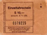 Erwachsenkarte für Innsbrucker Verkehrsbetriebe (IVB) (1982)