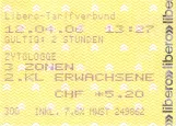 Erwachsenkarte für Regionalverkehr Bern-Solothurn (RBS) (2006)